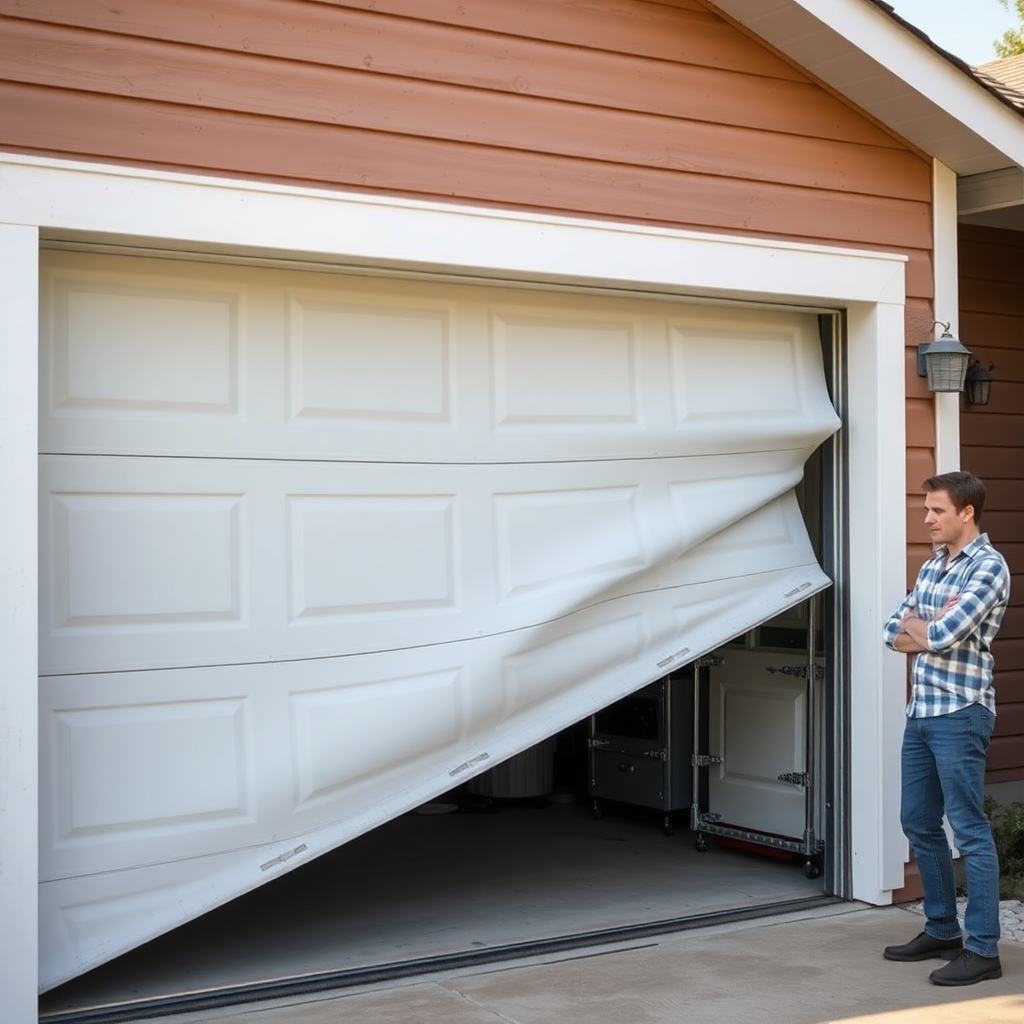 probleme porte de garage sectionnelle