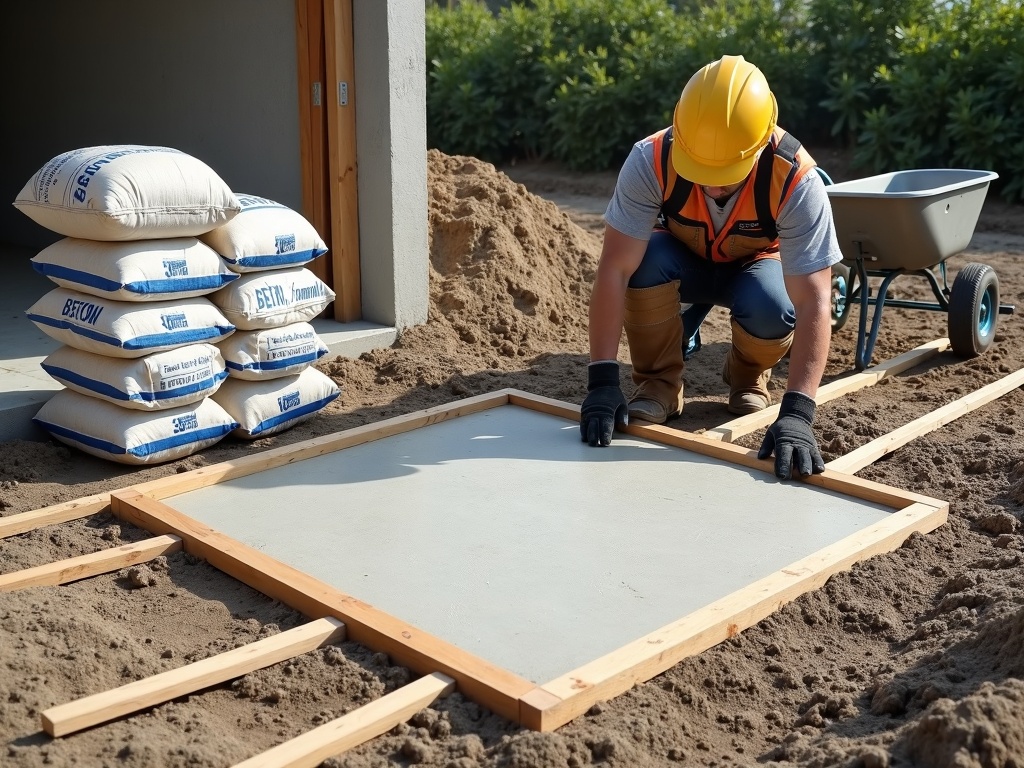 combien de sac de béton tout prêt pour 1m2