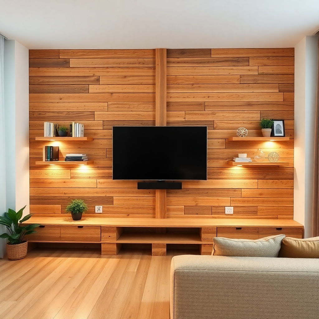 fabriquer une parroi tv avec palette