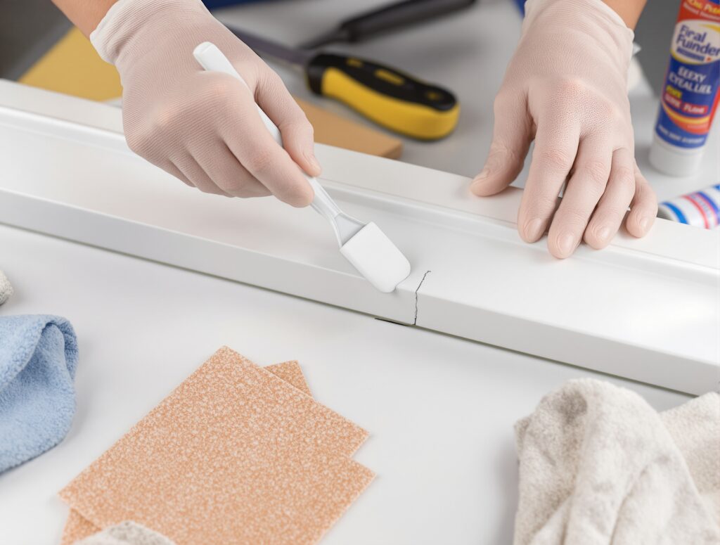 réparer du pvc blanc